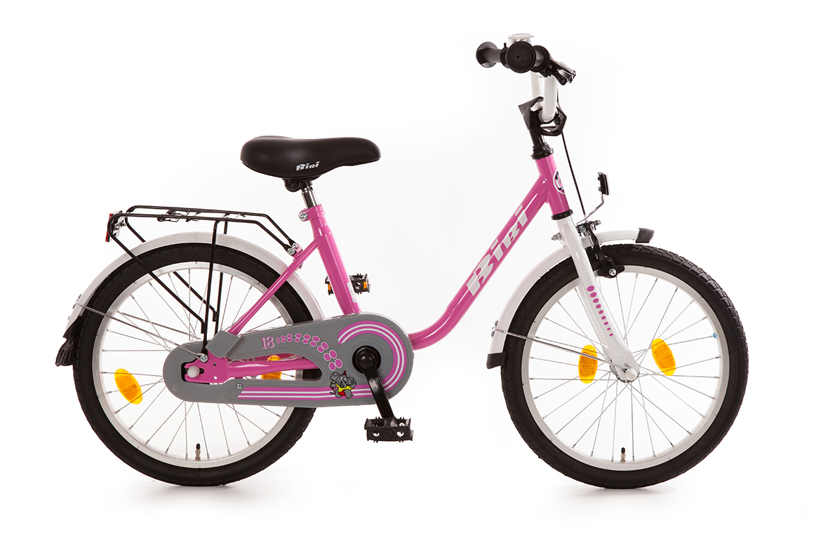 Bibi 18 inch kinderfietsje roze