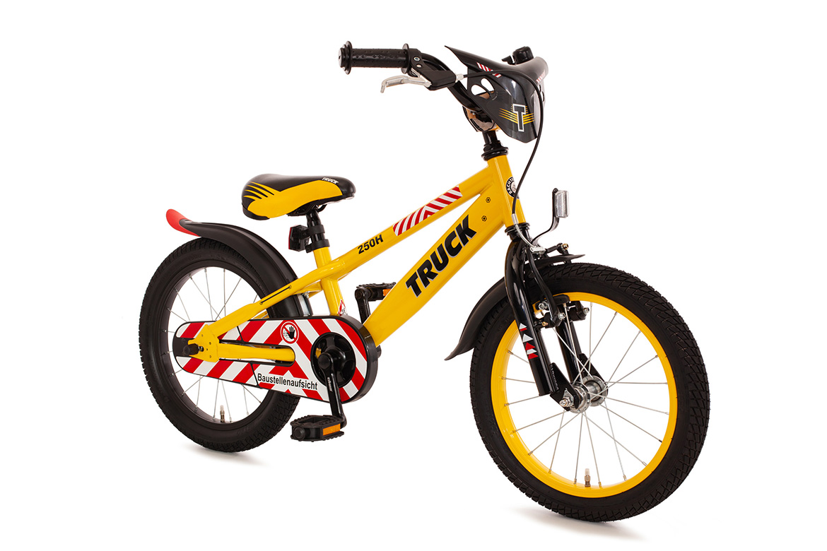 Bachtenkirch Truck, kinderfiets, 14 inch, geel en zwart - Afbeelding 2