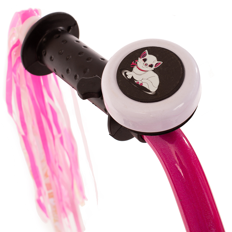 Bachtenkirch Dream Cat, kinderfiets, 12 inch, paars en wit - Afbeelding 4