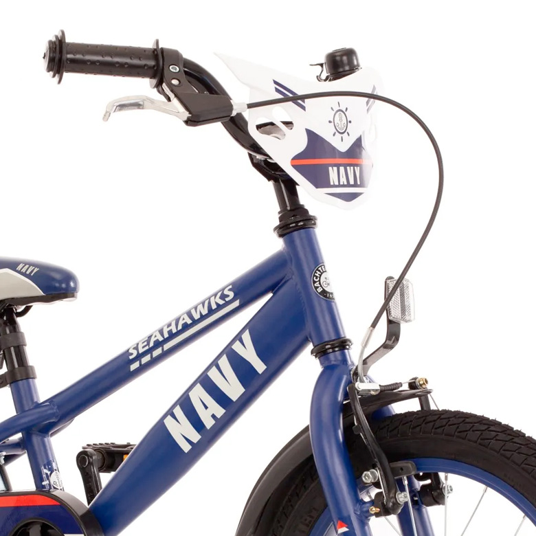 Bachtenkirch Navy, kinderfiets, 14 inch, donkerblauw - Afbeelding 4