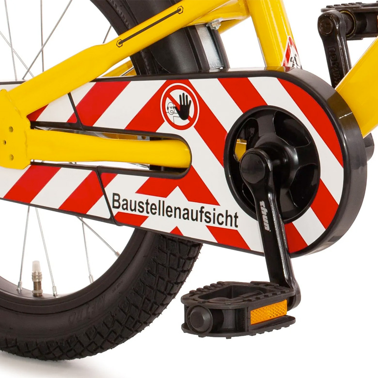 Bachtenkirch Truck, kinderfiets, 16 inch, geel en zwart - Afbeelding 4