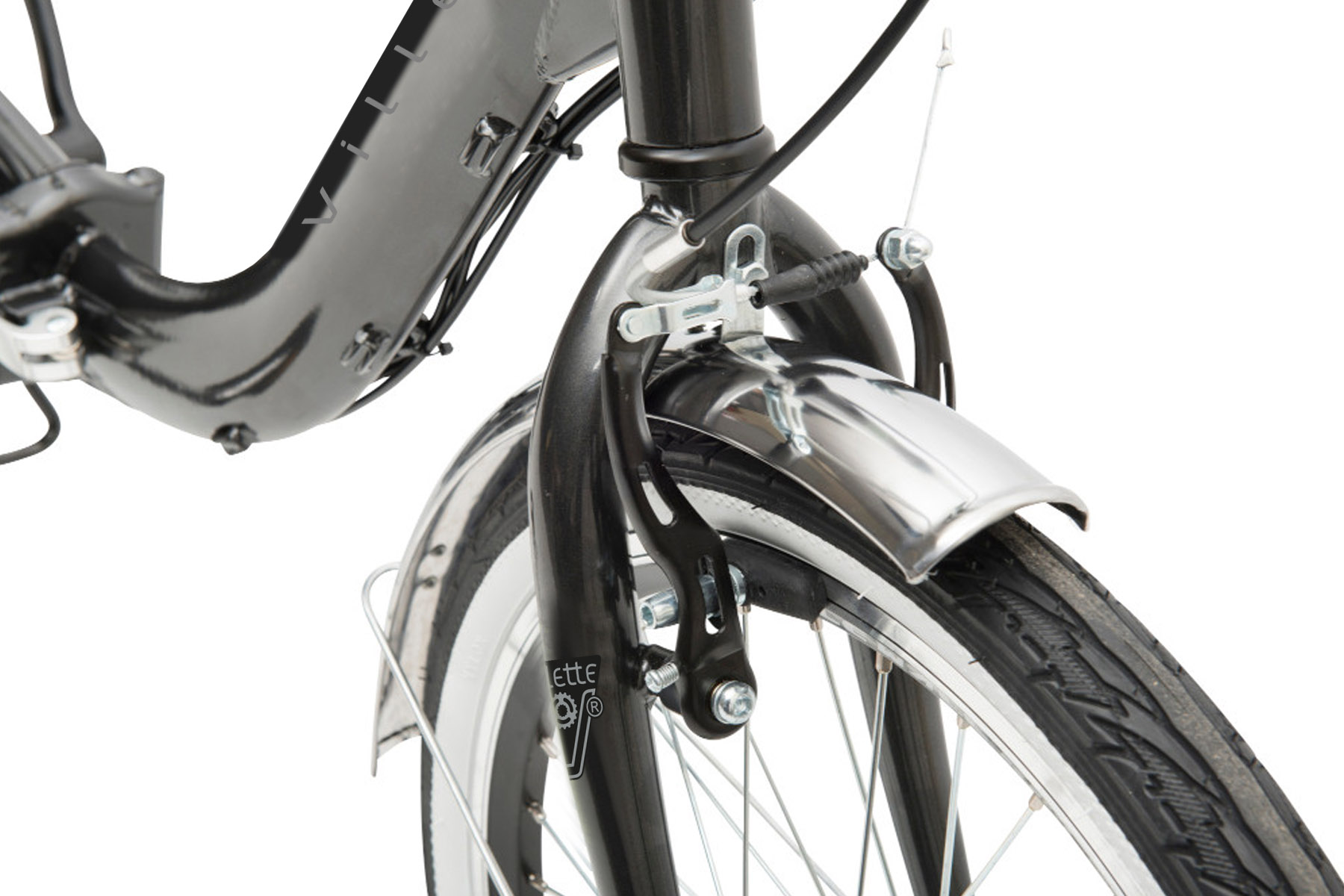 Le Balade, elektrische vouwfiets, 1 speed, grijs - Afbeelding 5