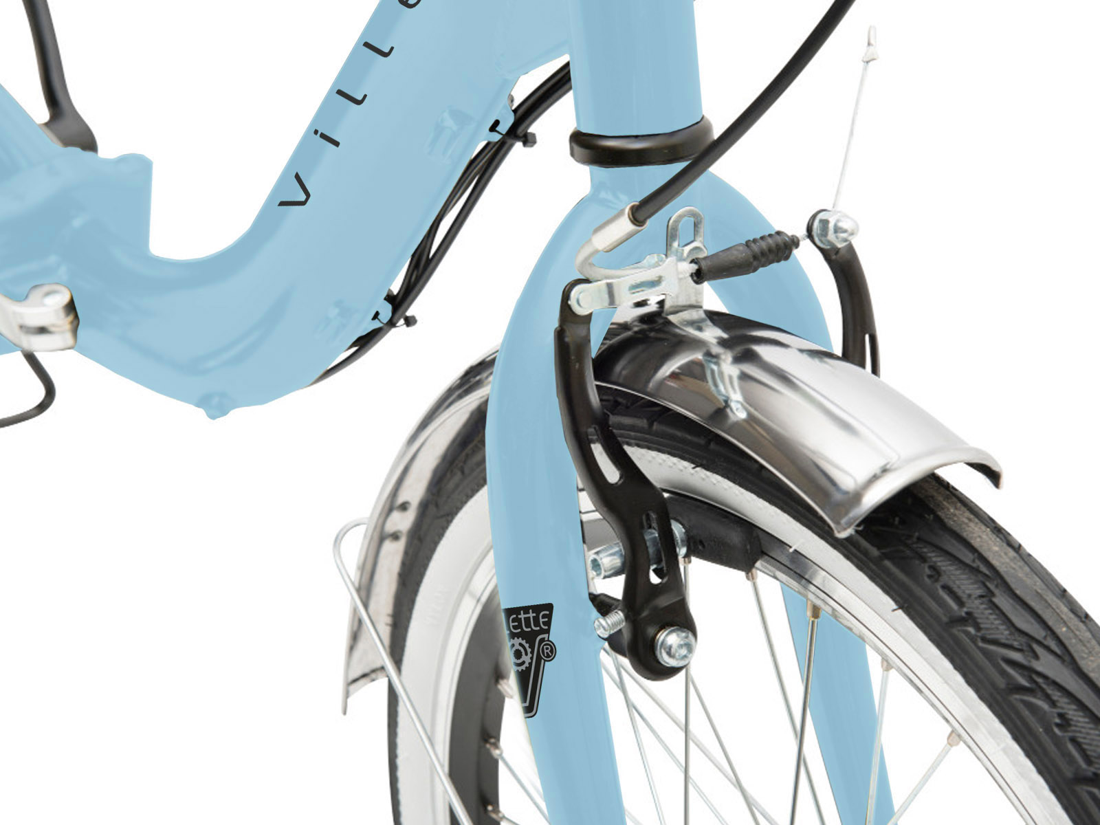 Le Balade, elektrische vouwfiets, 1 speed, blauw - Afbeelding 4