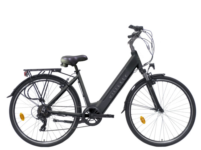 elektrische damesfiets 7sp Amant Eco grijs