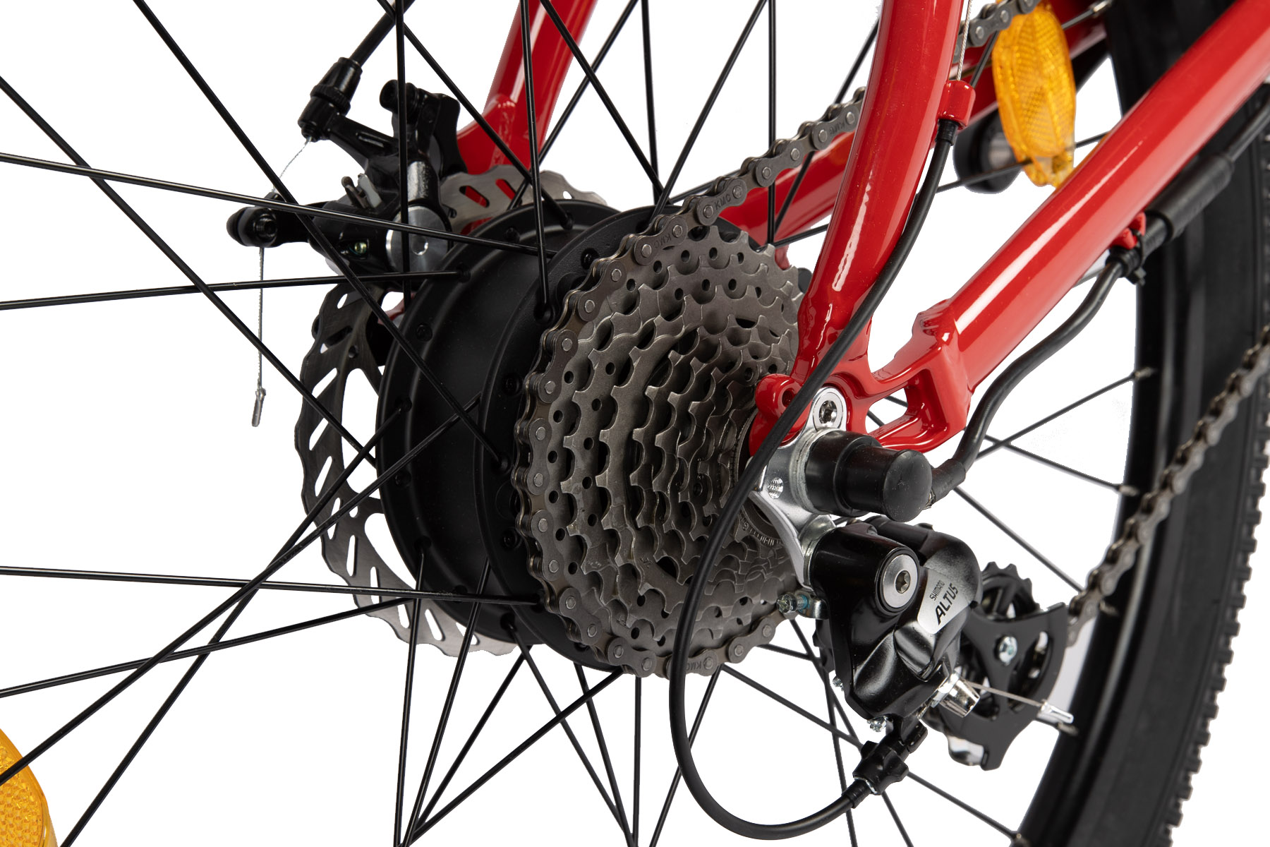 Villette le Sommet, e-MTB 13Ah 24sp 27.5 inch rood - Afbeelding 4