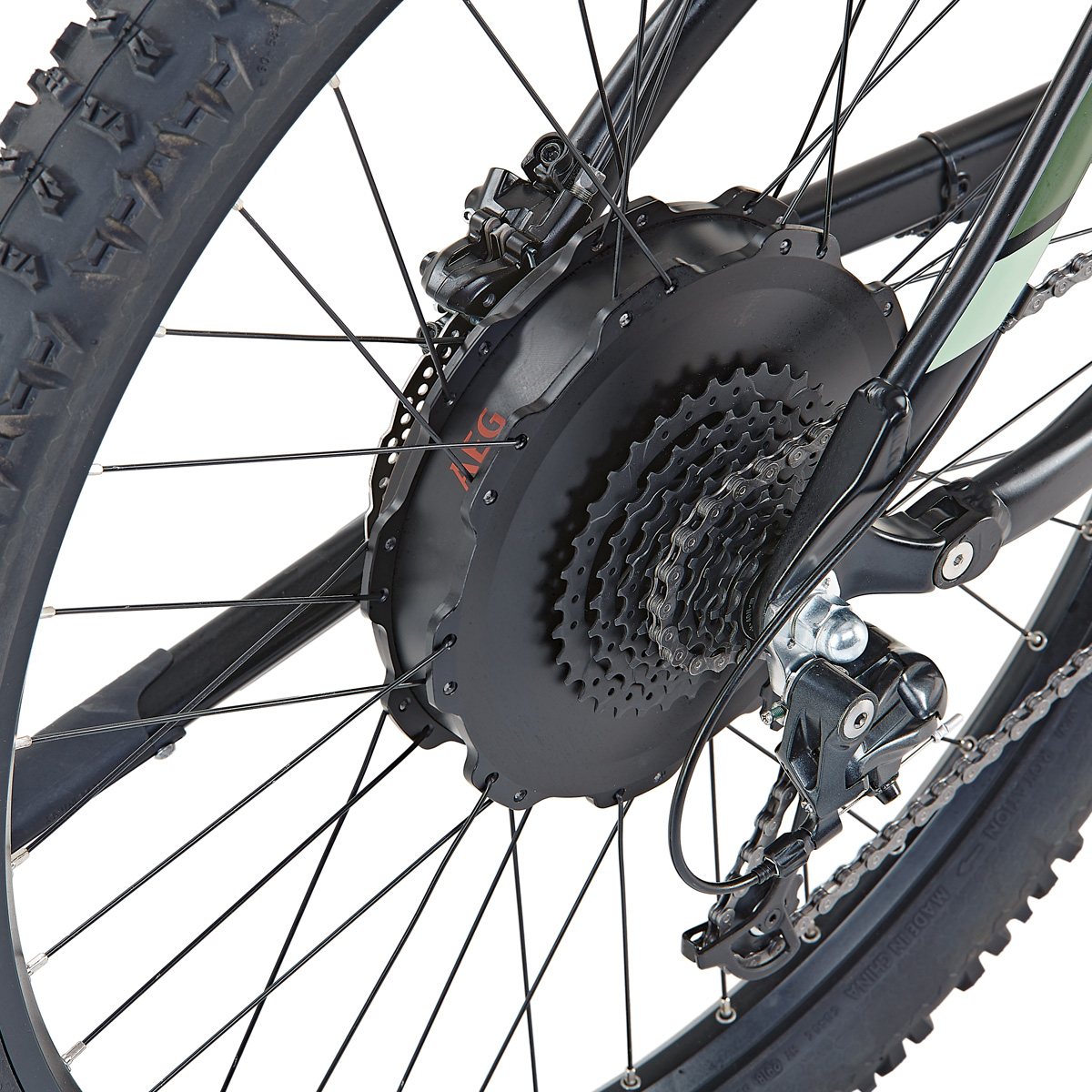 Graveler, Fully E-MTB, 27,5", 9 sp, AEG EasyDrive+ achterwielmotor - Afbeelding 4