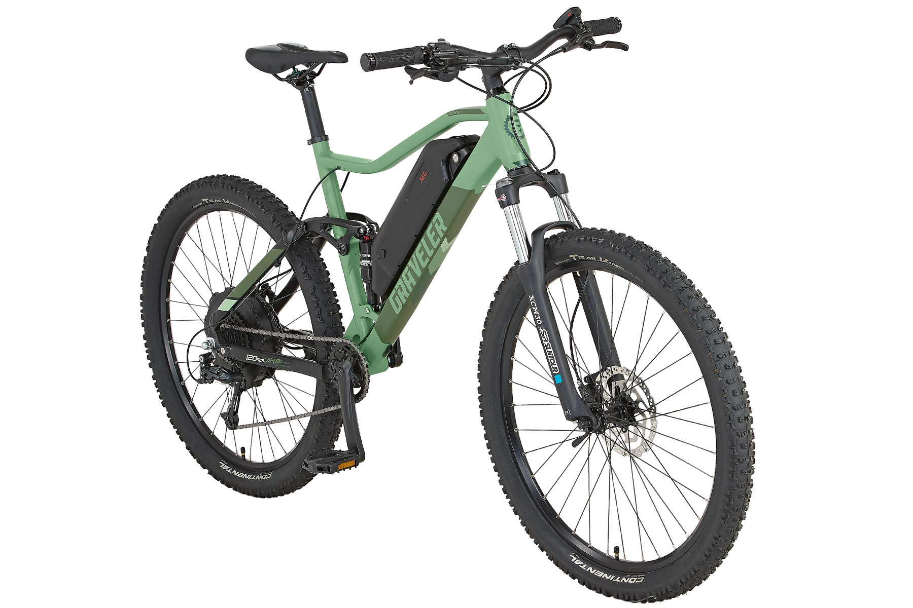 Graveler, Fully E-MTB, 27,5", 9 sp, AEG EasyDrive+ achterwielmotor - Afbeelding 2
