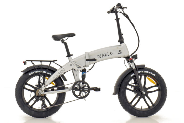 elektrische fatbike vouwfiets 7 speed silver