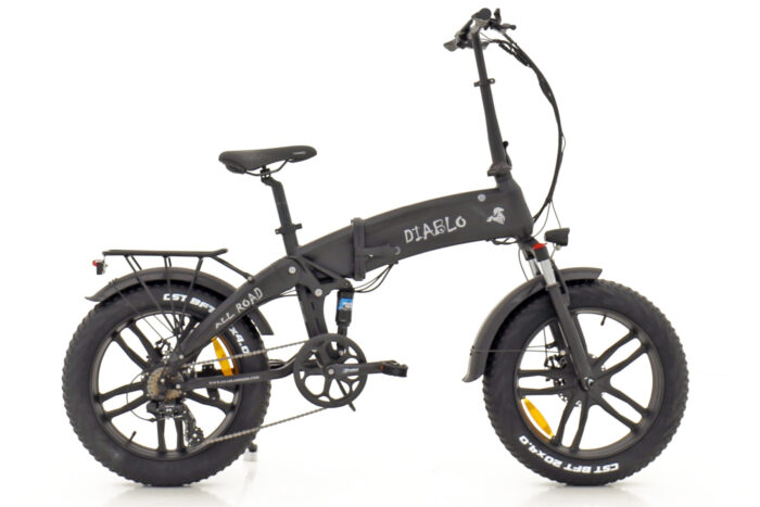 elektrische fatbike vouwfiets 7 speed zwart