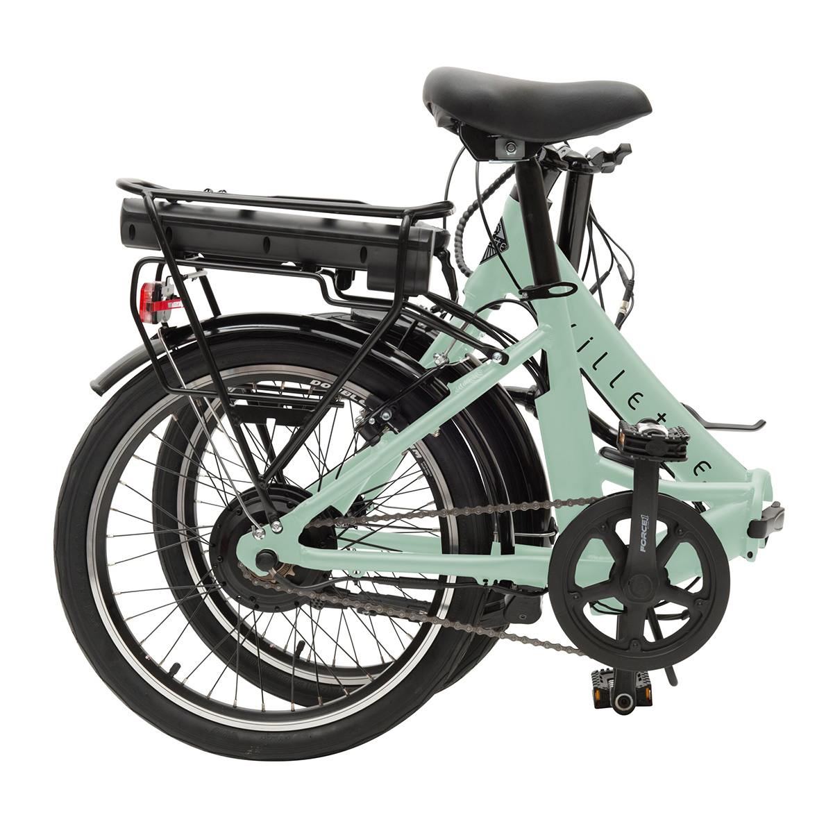 Villette les Vacances, vouwbare e-bike, 6 sp, 20 inch, mint - Afbeelding 2