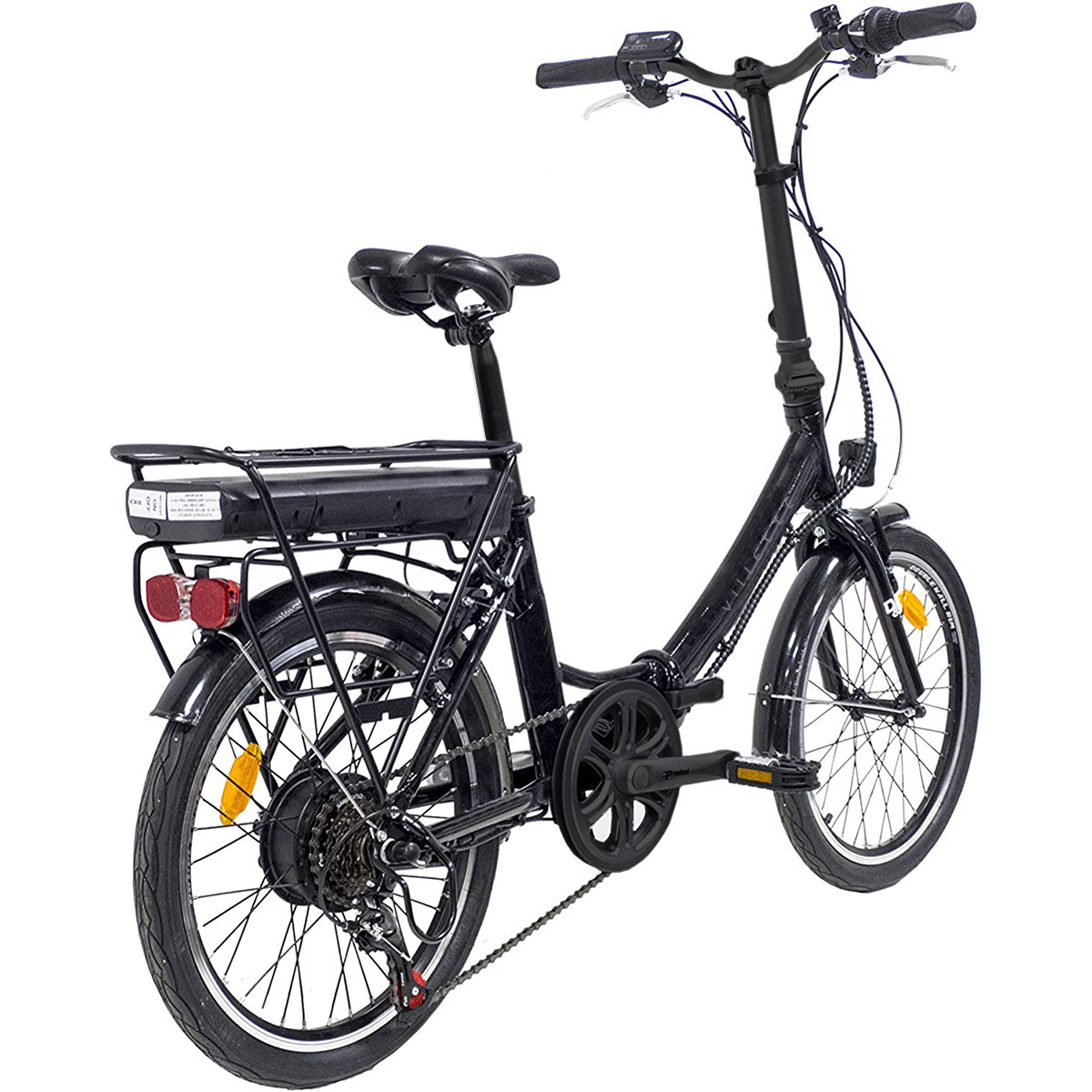 Villette les Vacances, vouwbare e-bike, 6 sp, 20 inch, zwart - Afbeelding 3
