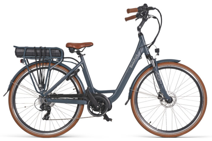elektrische damesfiets middenmotor 7 versnellingen Bea grey