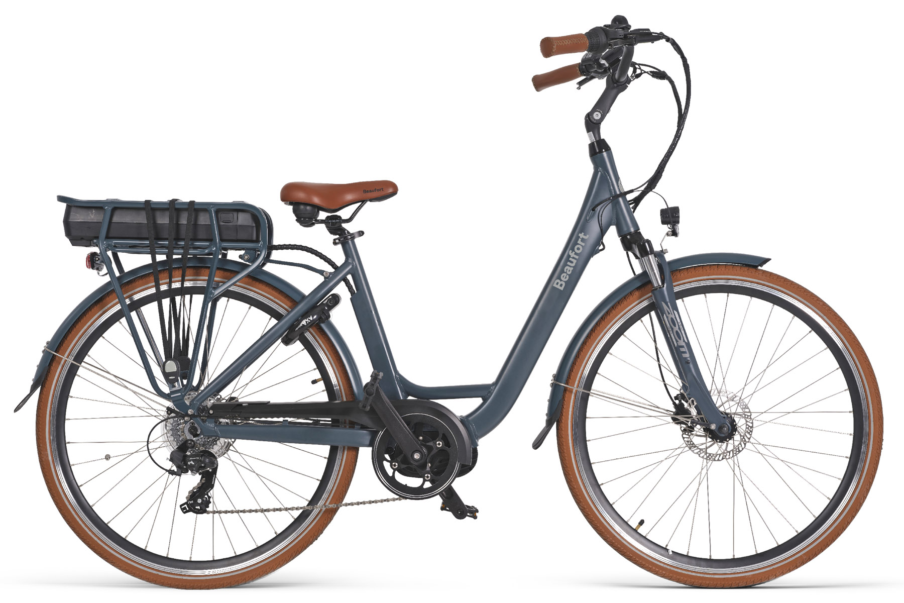elektrische damesfiets middenmotor 7 versnellingen Bea grey