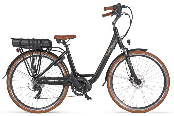 elektrische damesfiets middenmotor 7 versnellingen Bea black
