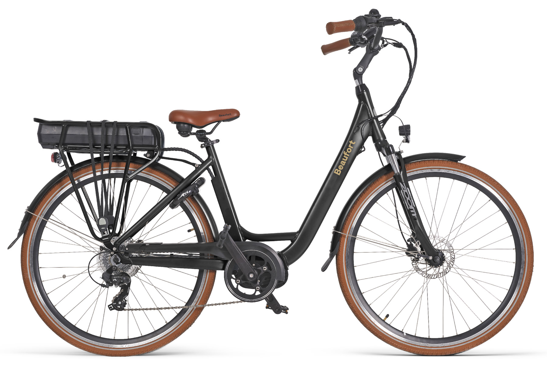 elektrische damesfiets middenmotor 7 versnellingen Bea black