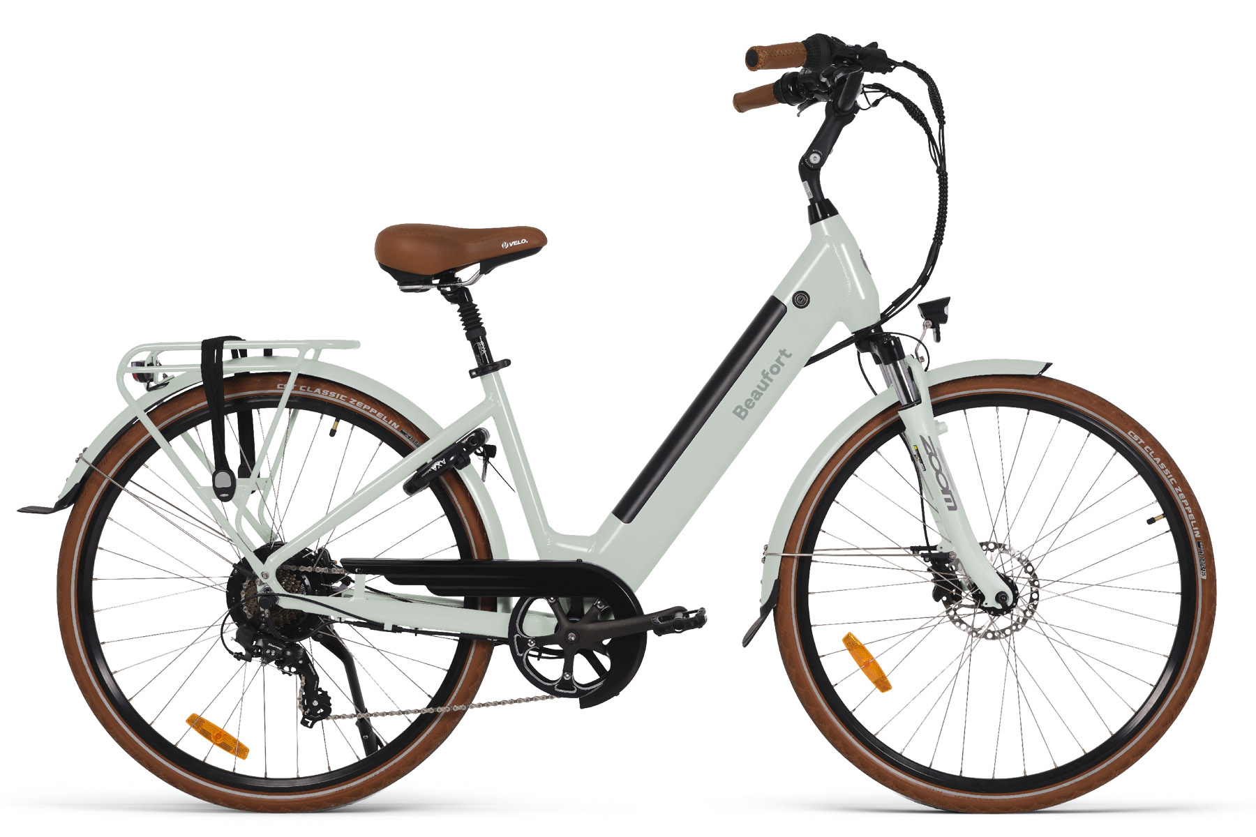 elektrische damesfiets 7 versnellingen britt green