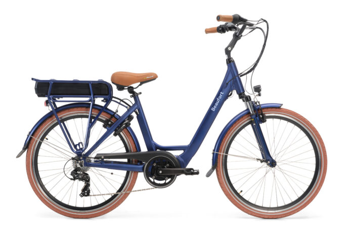 elektrische damesfiets middenmotor 7 versnellingen Bonnie navy
