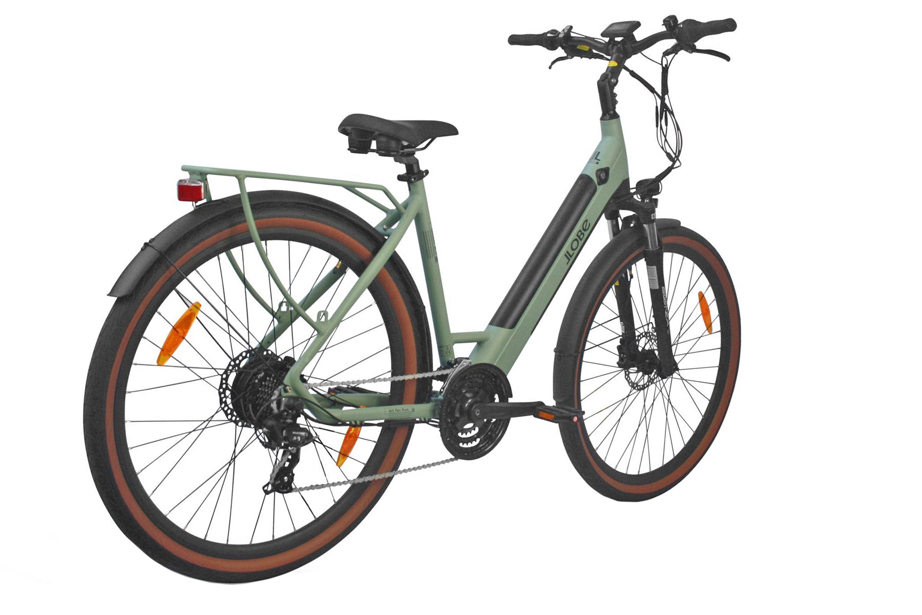 Llobe elektrische trekkingbike Utah dames 52cm 12.8Ah groen - Afbeelding 3