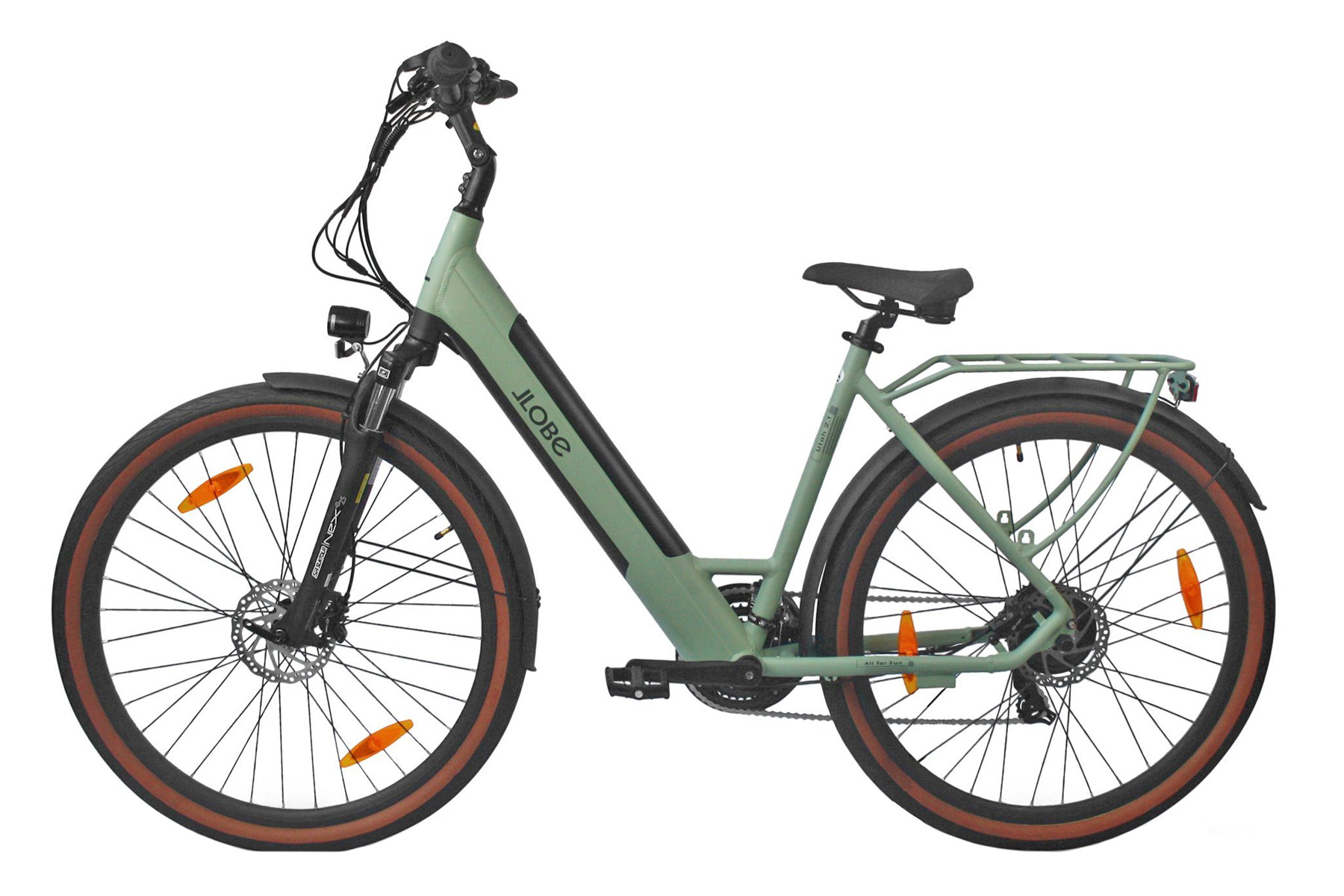 Llobe elektrische trekkingbike Utah dames 52cm 12.8Ah groen - Afbeelding 2