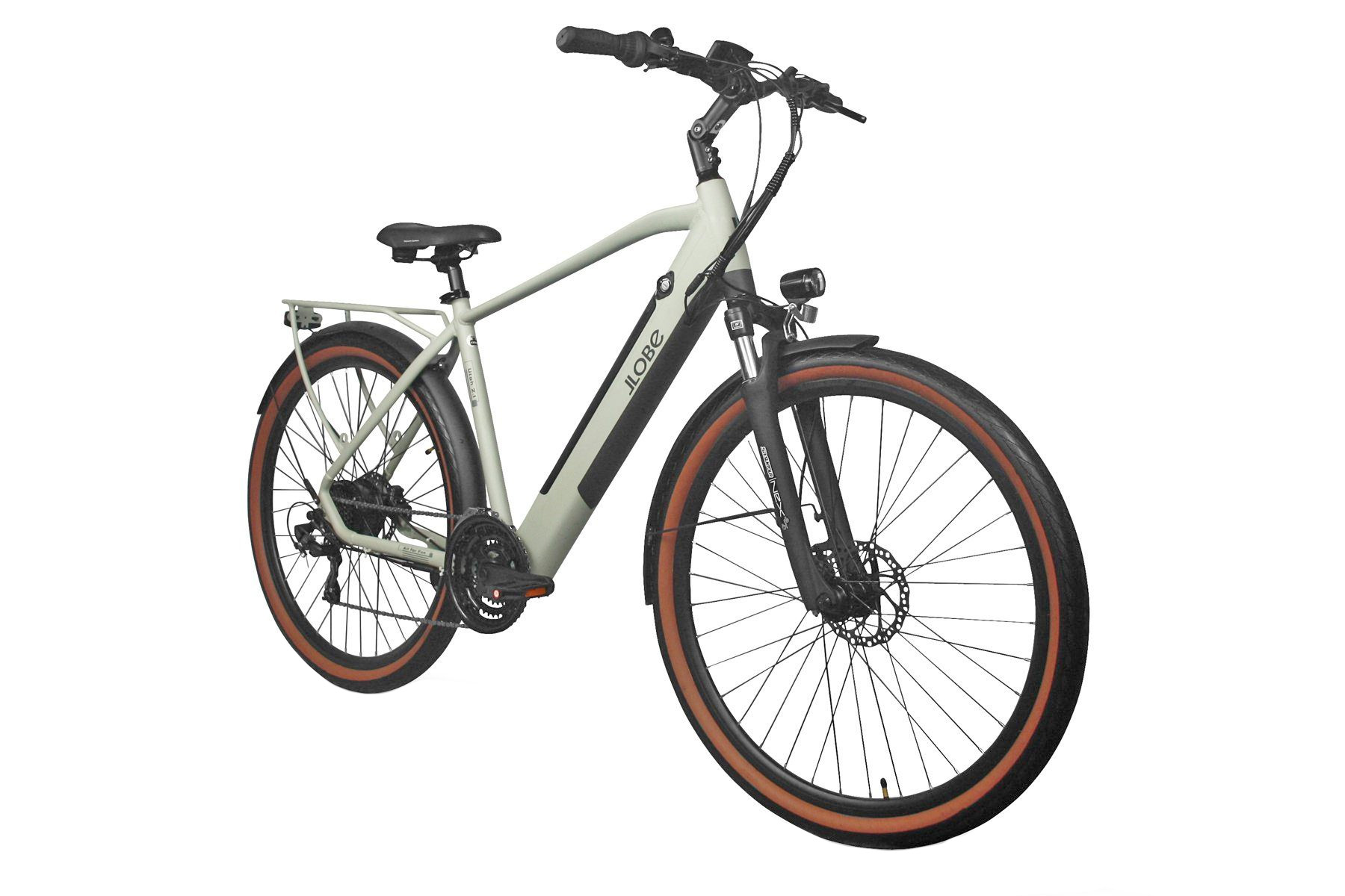 Llobe elektrische trekkingbike Utah heren 52cm 12.8Ah grijs - Afbeelding 3