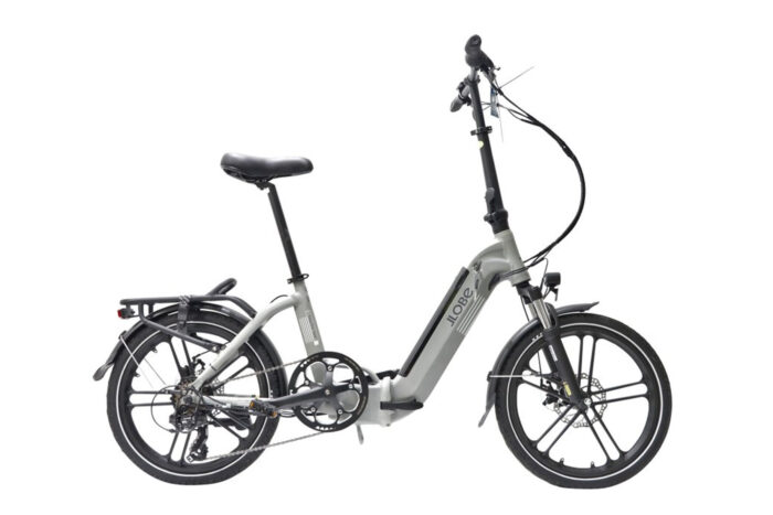 elektrische vouwfiets 7 versnellingen grijs easystar