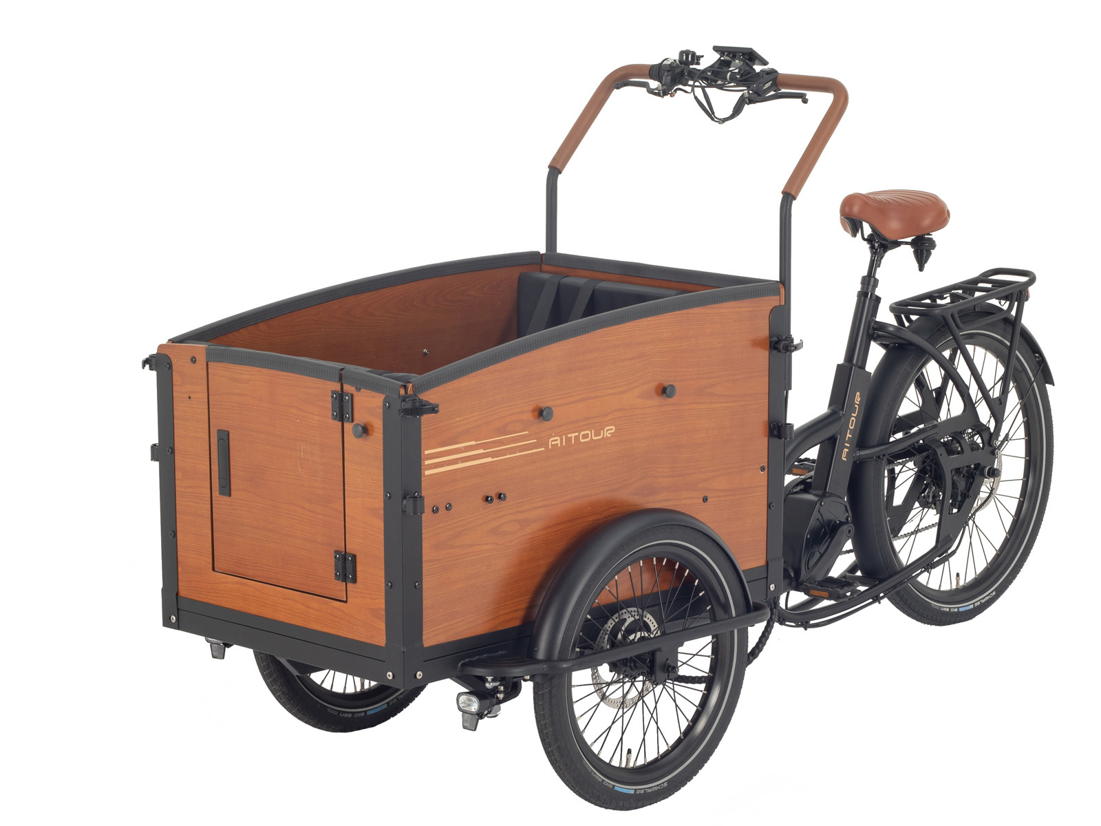 Aitour Family-S, elektrische bakfiets, Enviolo naaf, 48V, 13.4Ah - Afbeelding 2