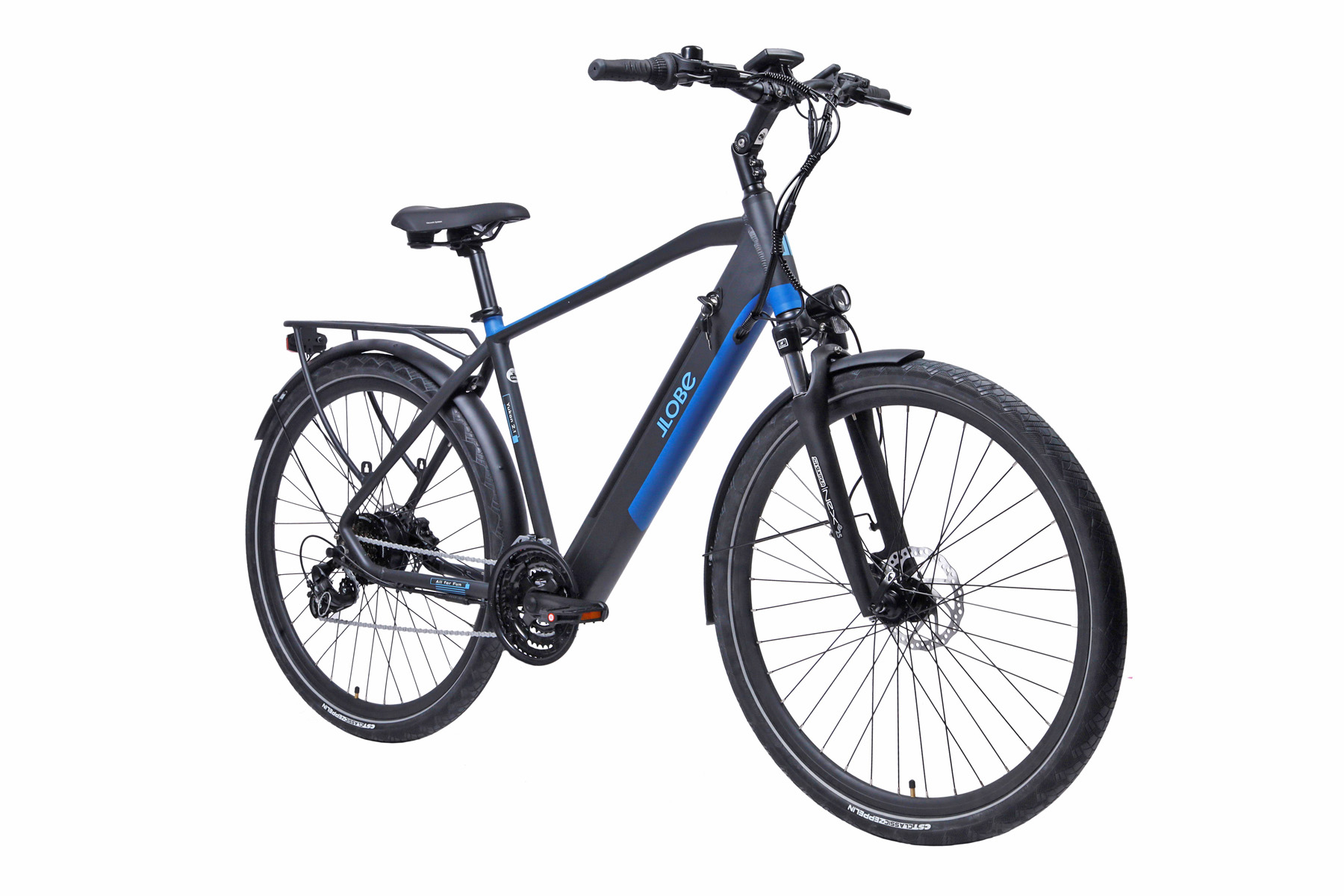 Llobe elektrische trekkingbike Yukon 2.0 heren 52cm 12.8Ah 21sp matzwart - Afbeelding 2
