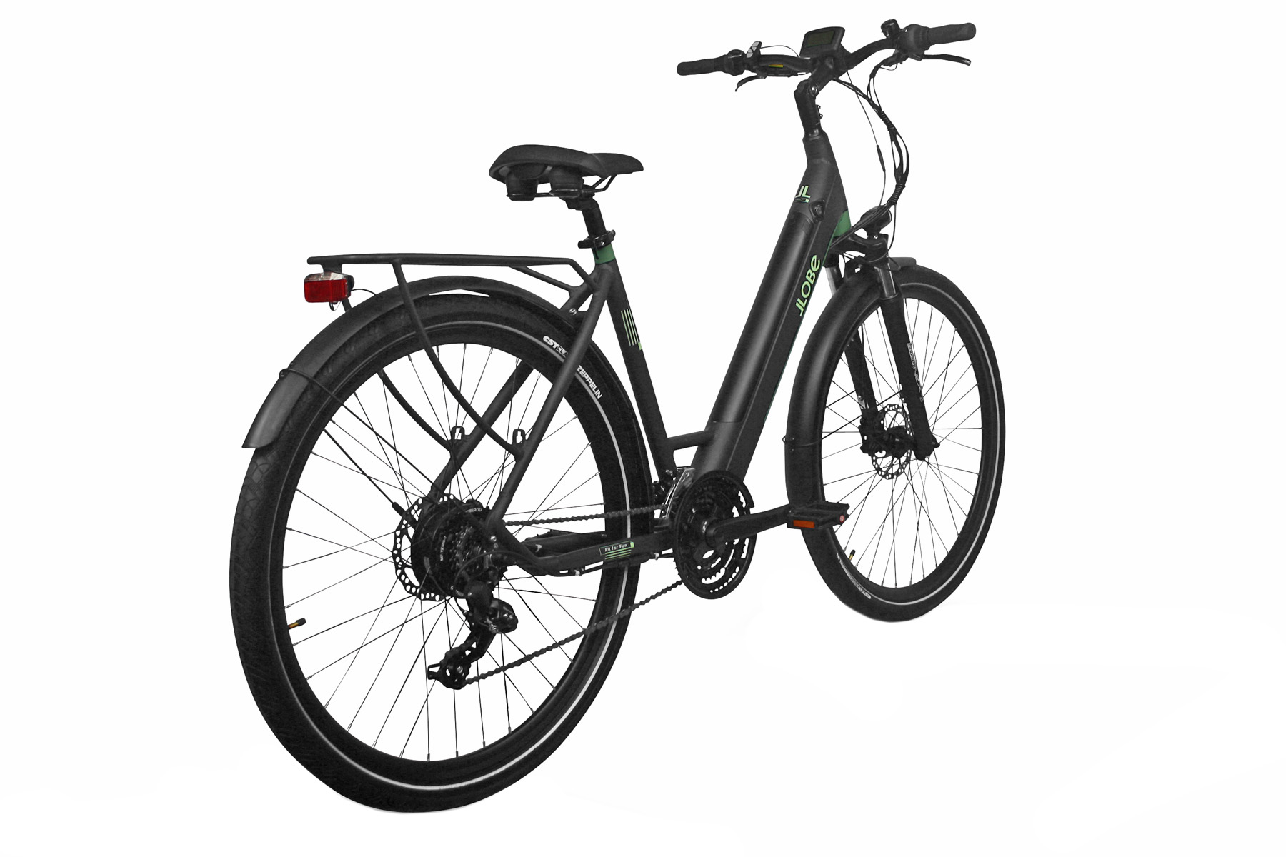 Llobe elektrische trekkingbike Yukon 2.0 dames 52cm 12.8Ah 21sp matzwart - Afbeelding 3