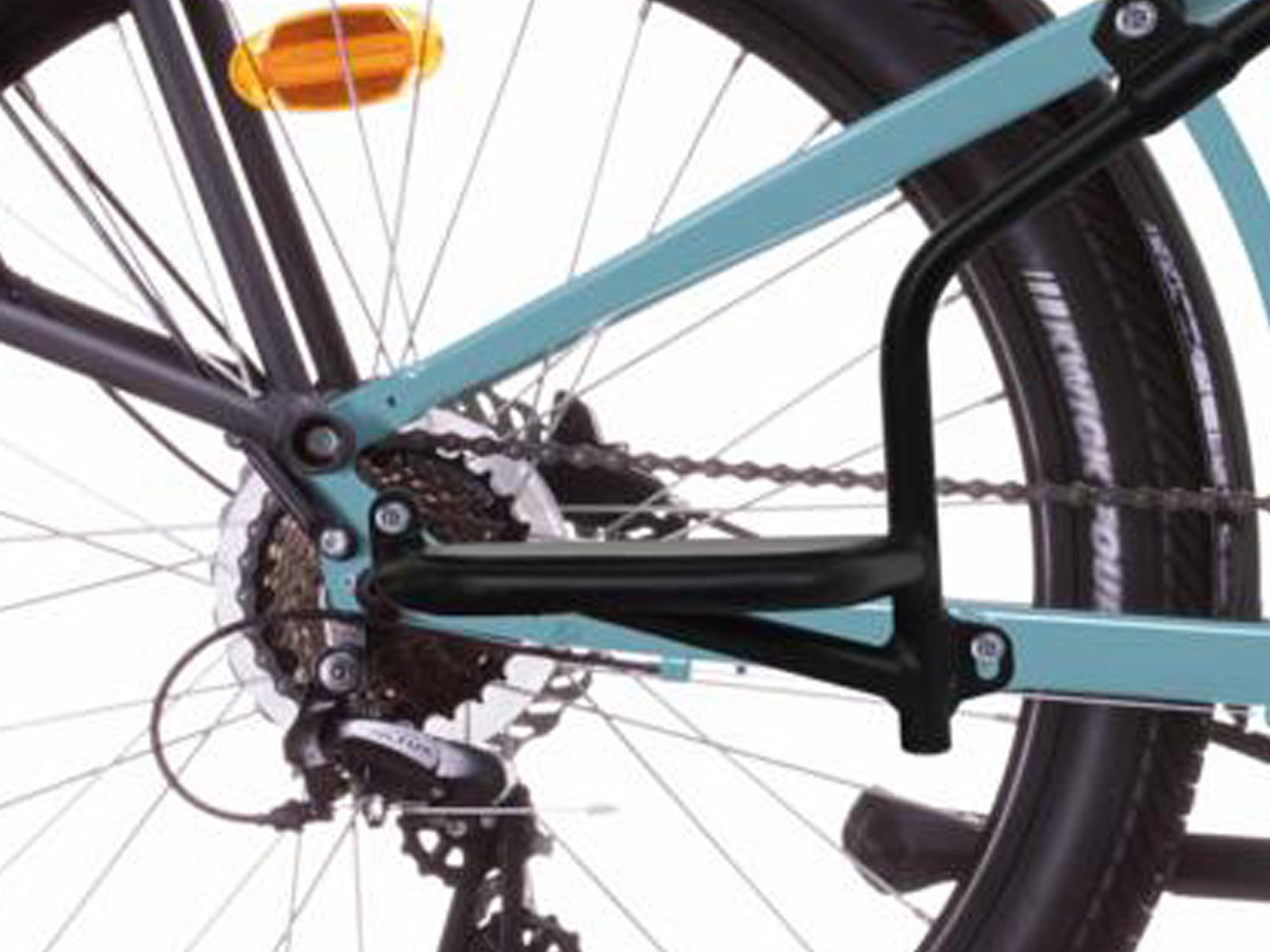 Villette Beraud longtail, midmotor cargo e-bike 13Ah 7sp 24 inch blauw - Afbeelding 7