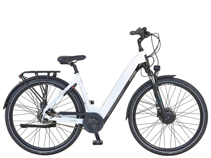 elektrische damesfiets 7 versnellingen Genieser wit