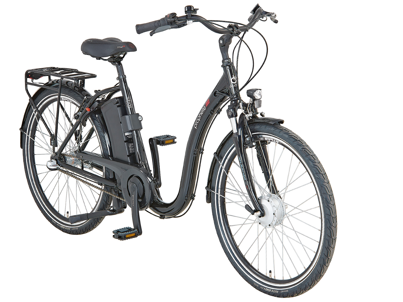 Geniesser, dames E-bike, lage instap, 26", Nexus 3, 10.4 Ah, zwart - Afbeelding 2