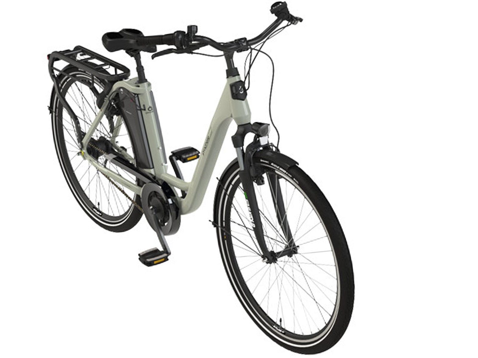 Geniesser, dames E-bike, middenmotor, 28", Nexus 7, 16Ah, groen - Afbeelding 2