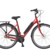 elektrische damesfiets 3 versnellingen Genieser rood