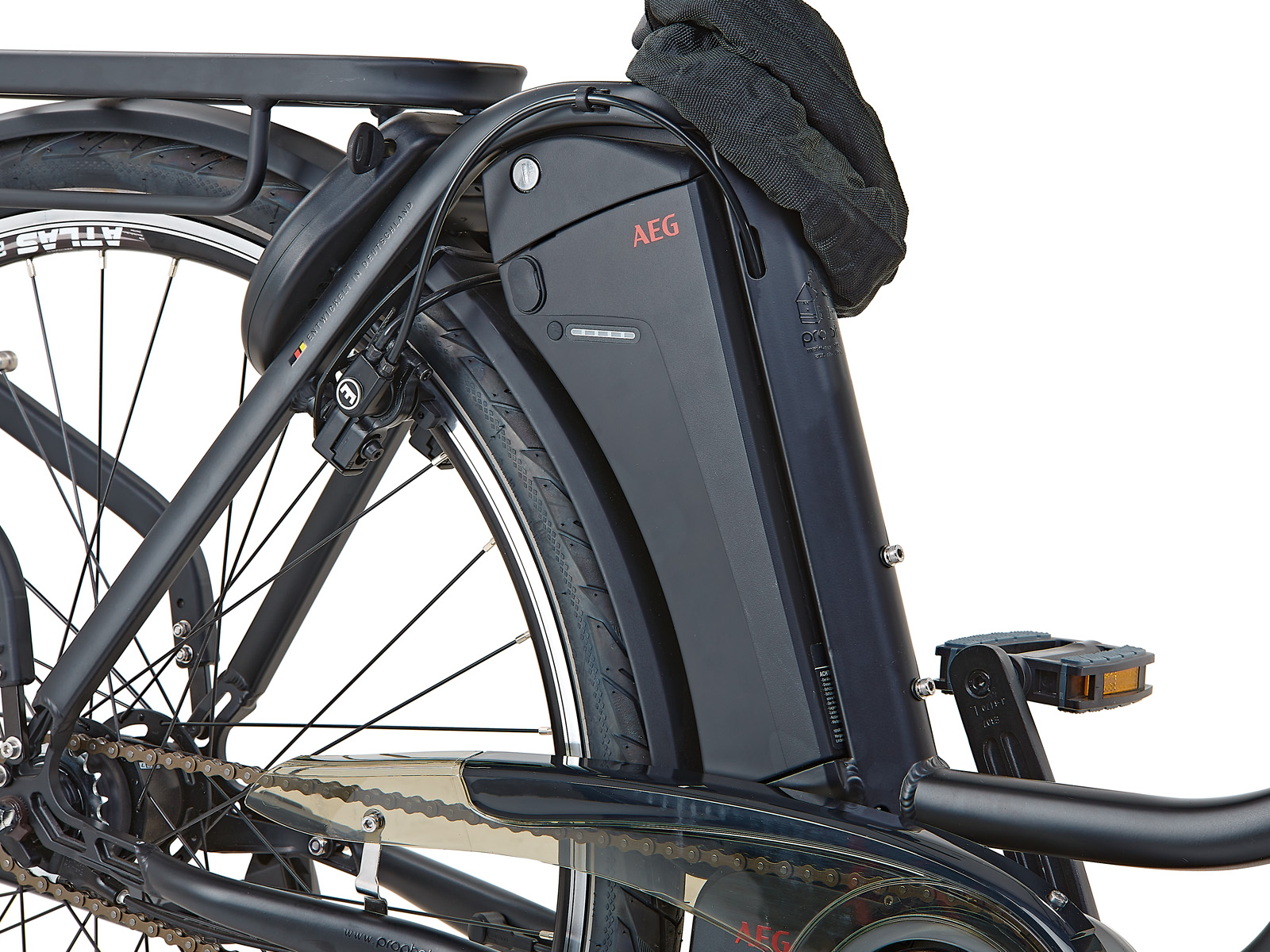 Geniesser, dames E-bike, middenmotor, 28", Nexus 7, 16Ah, zwart - Afbeelding 4