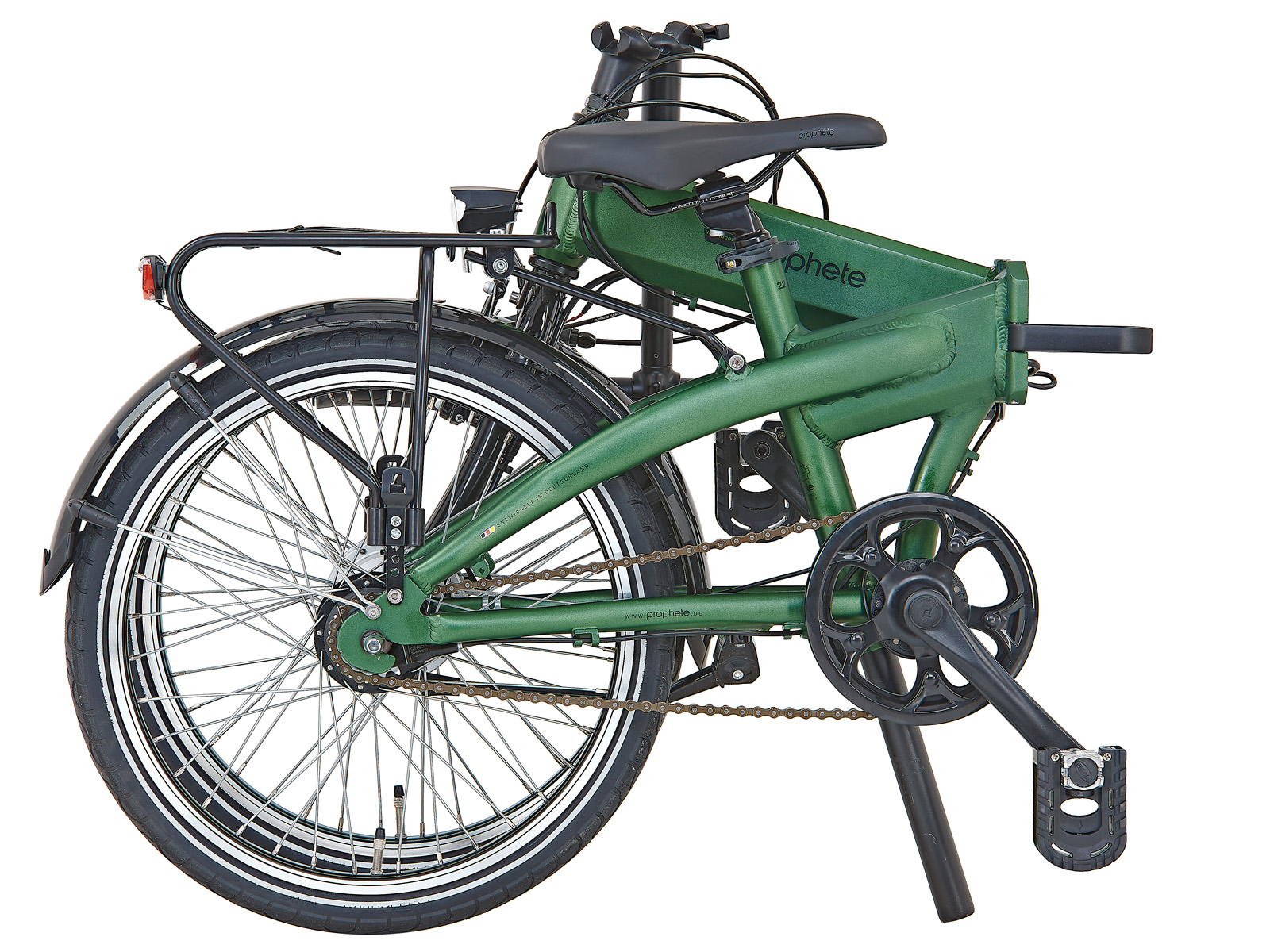 Urbanicer vouw-ebike, 20", Nexus 7, 7Ah, groen - Afbeelding 2