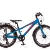 mountainbike kinderfiets 7 versnellingen SWOP blauw