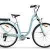 elektrische damesfiets 7 versnellingen Hebe mintgroen