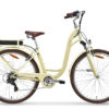 elektrische damesfiets 7 versnellingen Hebe geel