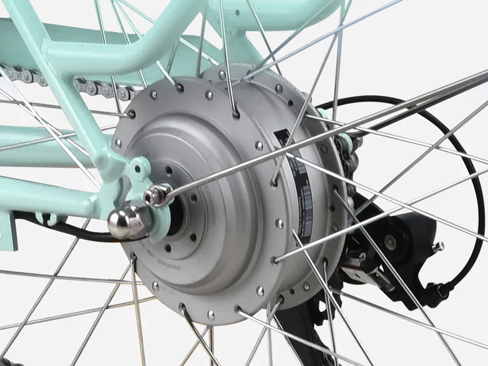 Vecocraft Hebe elektrische damesfiets, 7 sp, 10Ah, mintgroen - Afbeelding 3