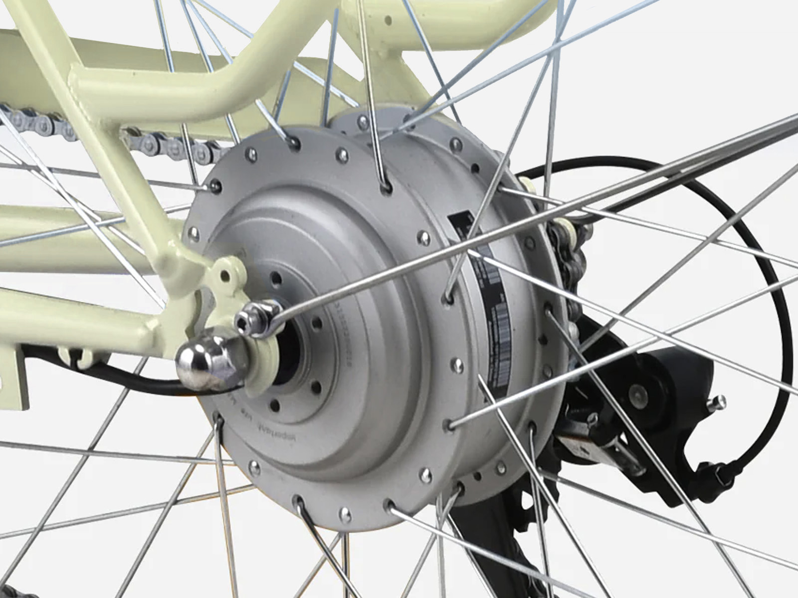 Vecocraft Hebe elektrische damesfiets, 7 sp, 10Ah, mosterdgeel - Afbeelding 3