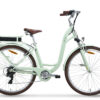 elektrische damesfiets 7 versnellingen Hebe olijfgroen