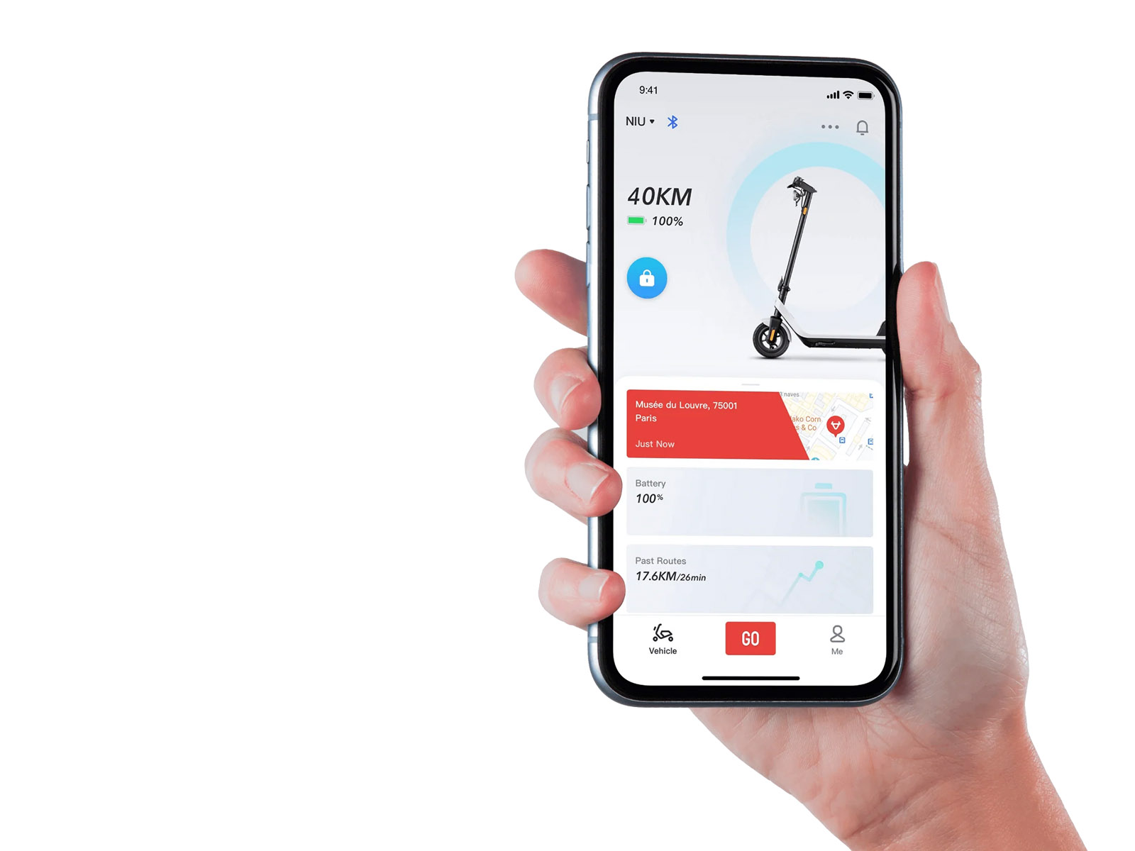 Niu KQi2 Pro elektrische step 365Wh 25 km wit - Afbeelding 5