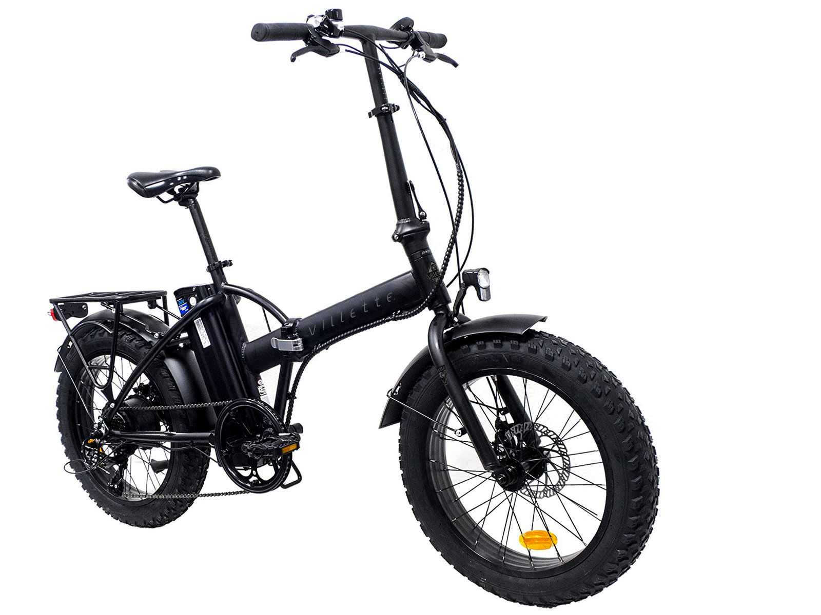 Villette le Gros, elektrische vouw fatbike 10.4Ah 7sp 20 inch zwart - Afbeelding 3