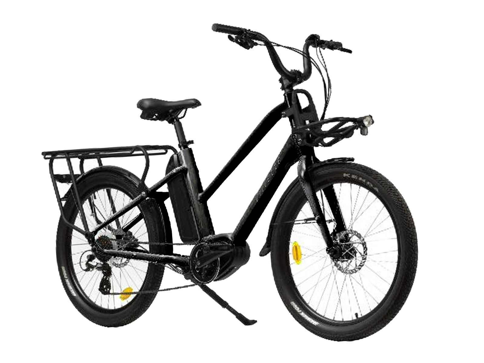 Villette Longtail, midmotor cargo-ebike 13Ah 7sp 24 inch Glossy Black - Afbeelding 2