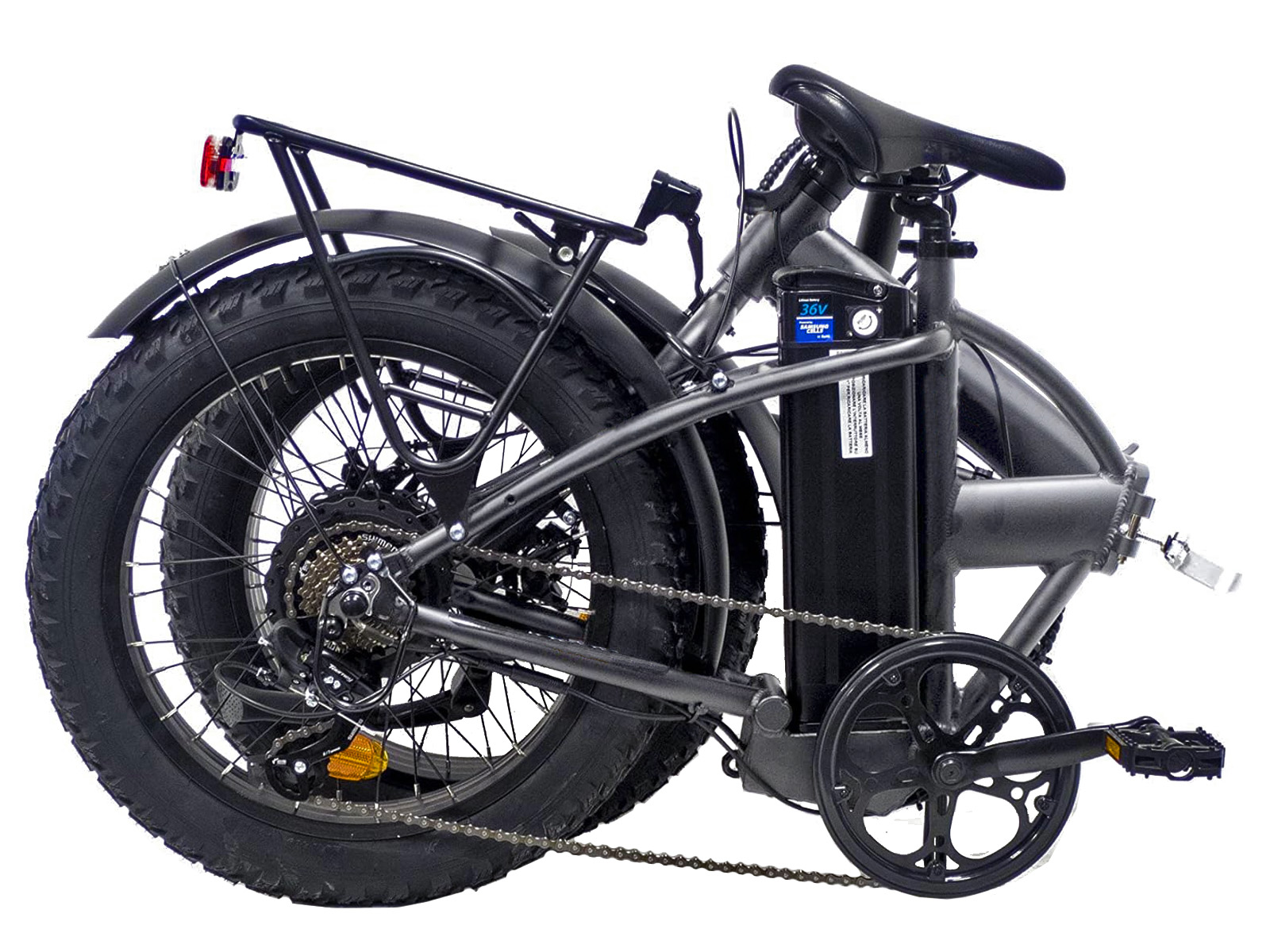 Villette le Gros elektrische vouw fatbike 13Ah 7sp 20 inch Dark Grey - Afbeelding 3