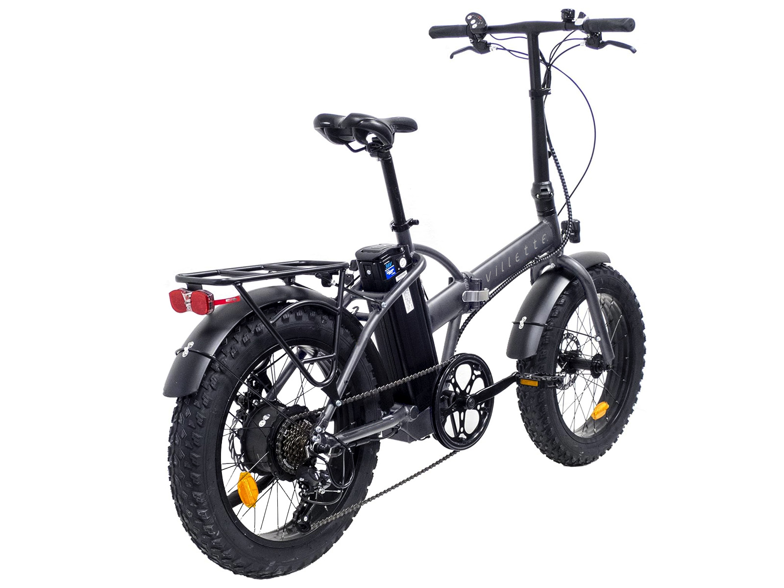 Villette le Gros elektrische vouw fatbike 13Ah 7sp 20 inch Dark Grey - Afbeelding 4