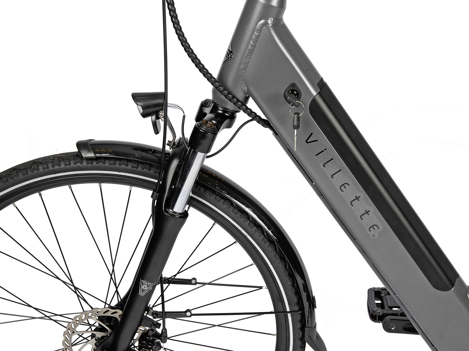 Villette L' Amant Automatic dames e-bike 13Ah 2sp 28 inch Dark Grey - Afbeelding 6