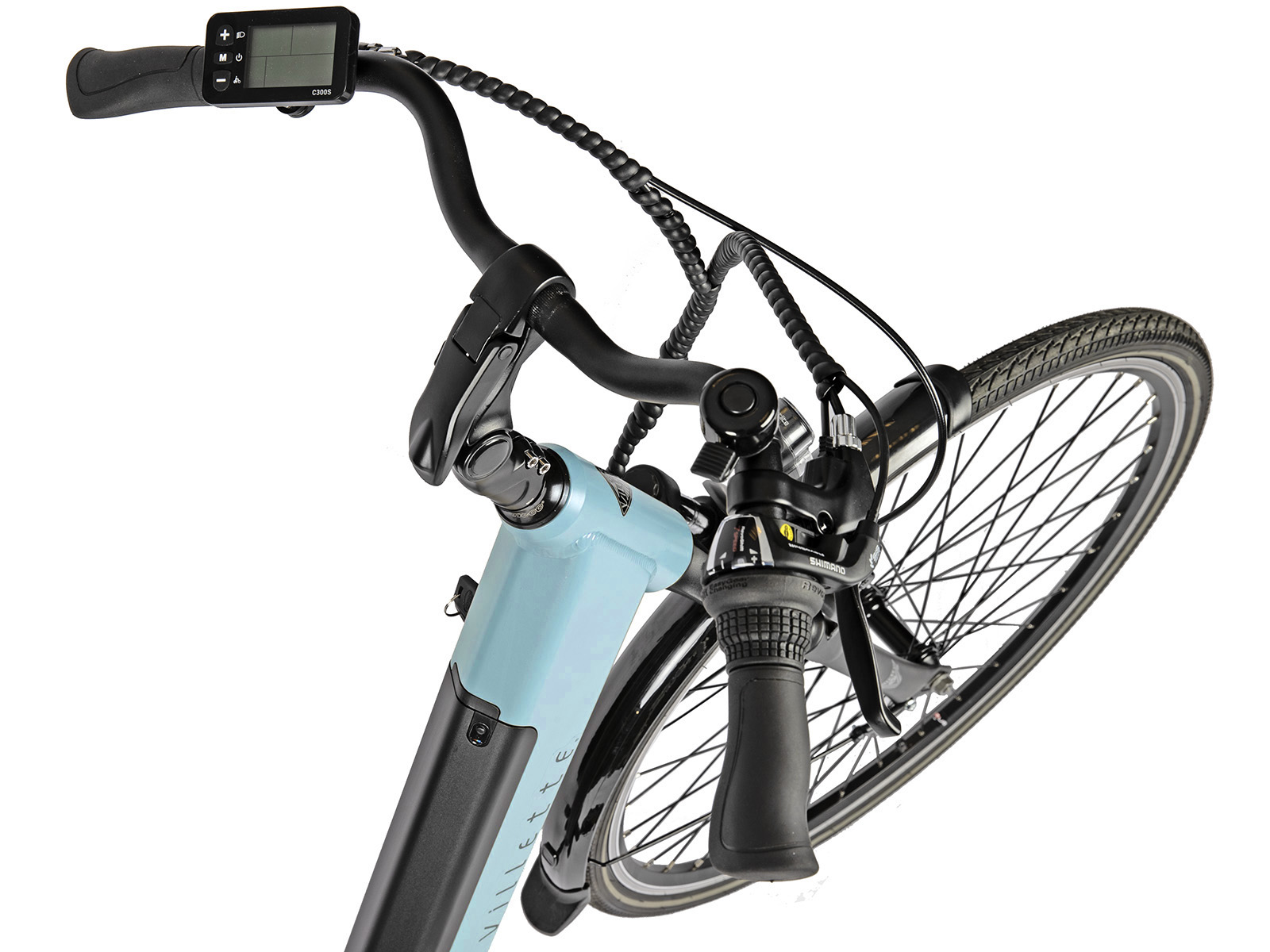 Villette L' Amant Eco 10.4Ah 7sp 28 inch Blue - Afbeelding 4