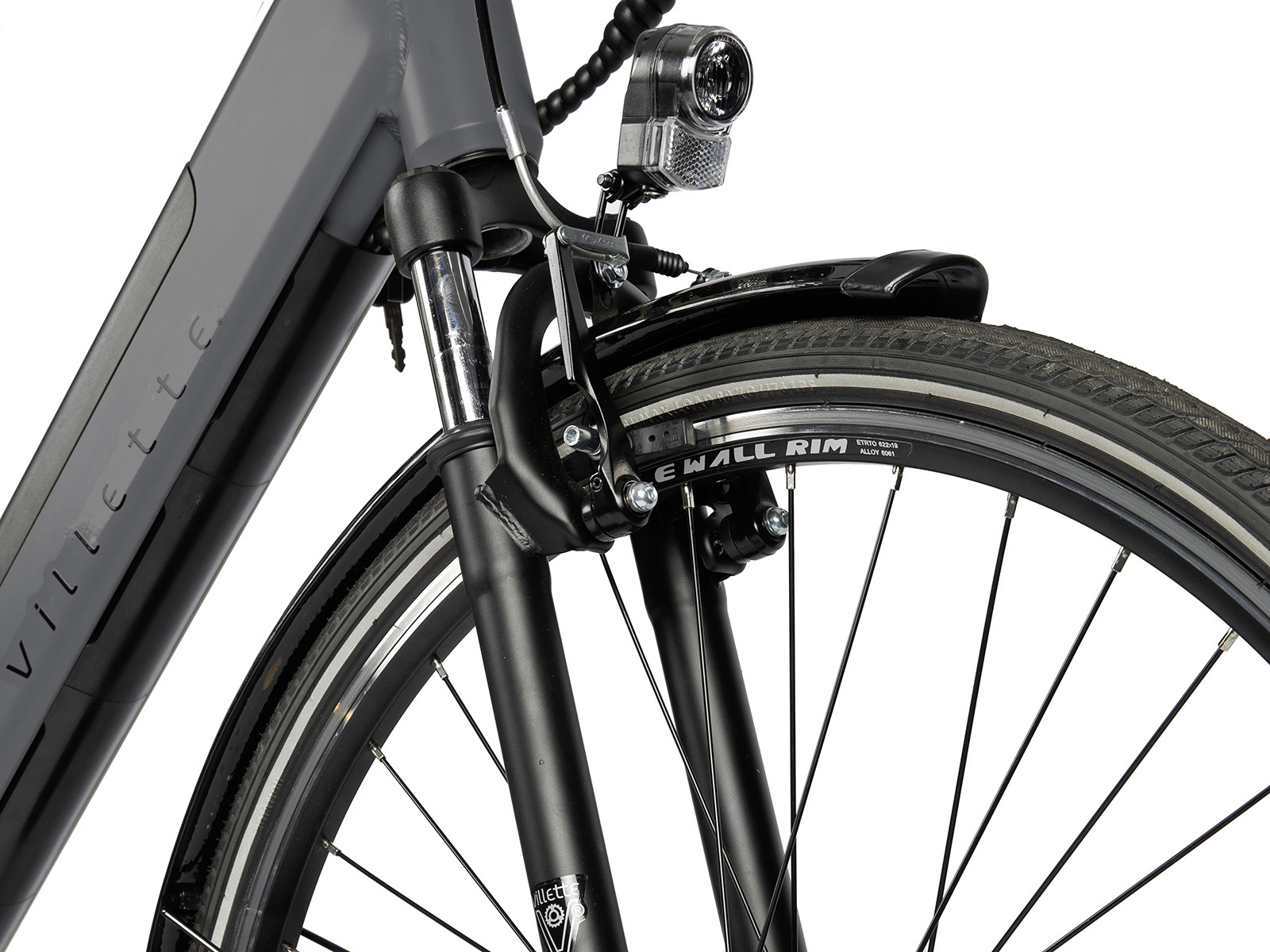 Villette L' Amant Eco 10.4Ah 7sp 28 inch Dark Grey - Afbeelding 5