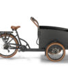 Villette Cargeau driewieller bakfiets zwart met bruin